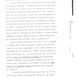 Thoreau's Reputation Pages 14-19