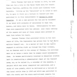 Thoreau's Reputation Pages 7-13